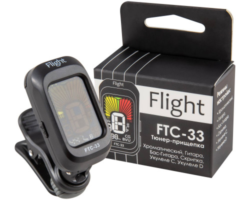 FLIGHT FTC 33 - Тюнер хроматический FLIGHT FTC 33 - Тюнер хроматический