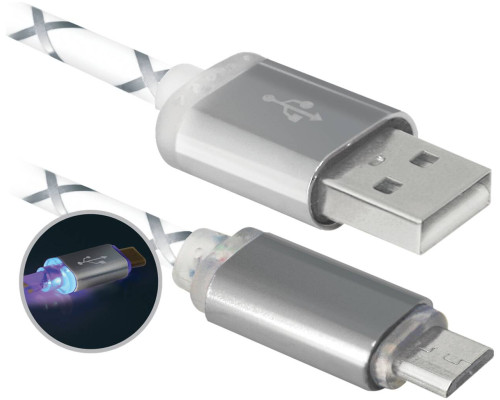 DEFENDER USB08-03LT серый - Цифровой кабель DEFENDER USB08-03LT серый - Цифровой кабель