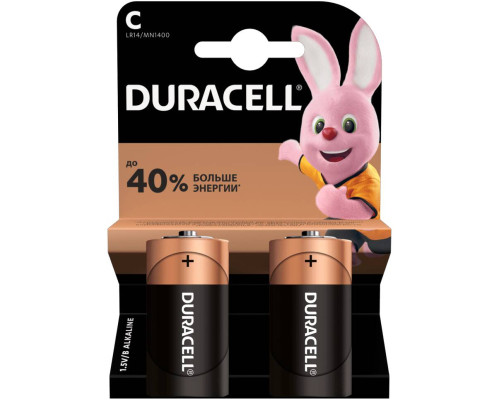 DURACELL LR14 2BL уп 2 шт - Батарейка тип C DURACELL LR14 2BL уп 2 шт - Батарейка тип C