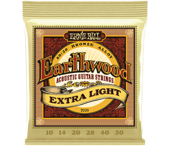 ERNIE BALL 2006 Earthwood 80/20 Bronze Extra Light 10-50 - Струны для акустической гитары