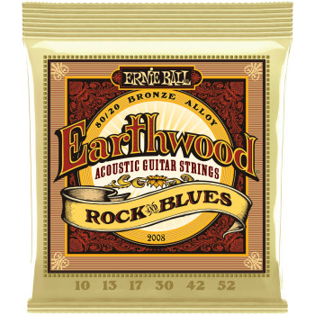 ERNIE BALL 2008 Earthwood 80/20 Bronze Rock&Blues 10-52 - Струны для акустической гитары