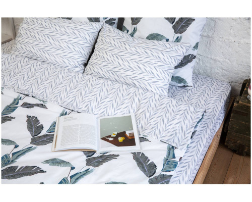 PANACOTTI 175x215 Sweet Line Leaves - Пододеяльник на молнии PANACOTTI 175x215 Sweet Line Leaves - Пододеяльник на молнии