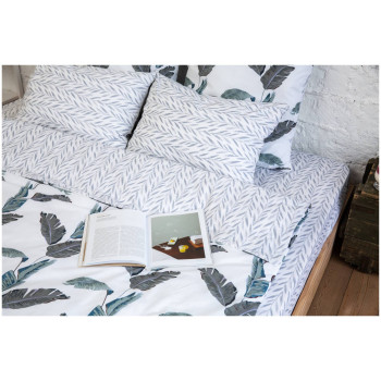 PANACOTTI 160x200 Sweet Line Leaves - Простыня на резинке PANACOTTI 160x200 Sweet Line Leaves - Простыня на резинке