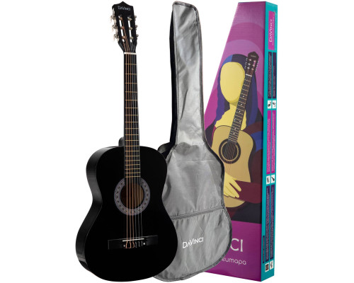 DAVINCI DC-50A BK + Bag - Гитара классическая в наборе DAVINCI DC-50A BK + Bag - Гитара классическая в наборе