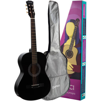 DAVINCI DF-50A BK + Bag - Гитара акустическая в наборе