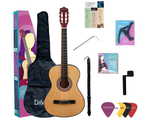DAVINCI DC-50A NA PACK - Гитара классическая в наборе
