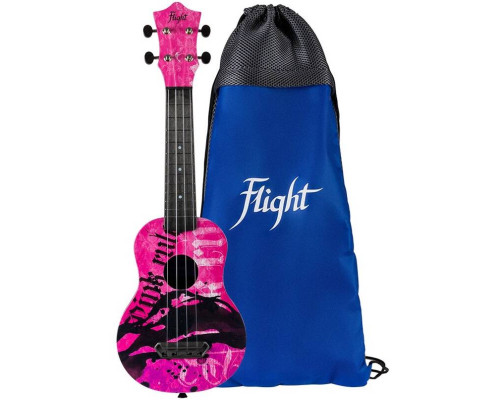 FLIGHT ULTRA S-40 Pink Rules - Укулеле сопрано FLIGHT ULTRA S-40 Pink Rules - Укулеле сопрано