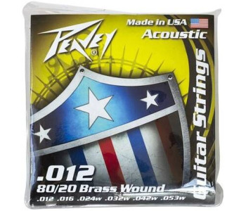 PEAVEY 80/20 Acoustic Brass Wound Strings 12s - Струны PEAVEY 80/20 Acoustic Brass Wound Strings 12s - Струны