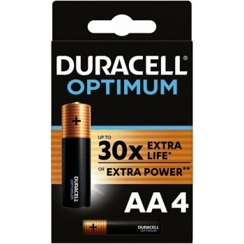 DURACELL LR6-4BL Optimum уп 4 шт - Батарейка тип AA Дюраселл
