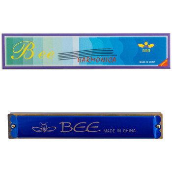 BEE DF24-1 BLUE - Губная гармоника тремоло