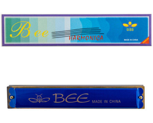 BEE DF24-1 BLUE - Губная гармоника тремоло BEE DF24-1 BLUE - Губная гармоника тремоло