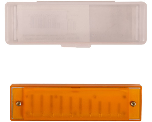 BEE DF10A-3 ORANGE - Губная гармоника диатоническая BEE DF10A-3 ORANGE - Губная гармоника диатоническая