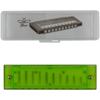 BEE DF10A-3 GREEN - Губная гармоника диатоническая BEE DF10A-3 GREEN - Губная гармоника диатоническая