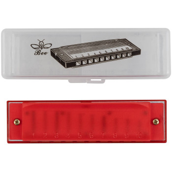 BEE DF10A-3 RED - Губная гармоника диатоническая BEE DF10A-3 RED - Губная гармоника диатоническая