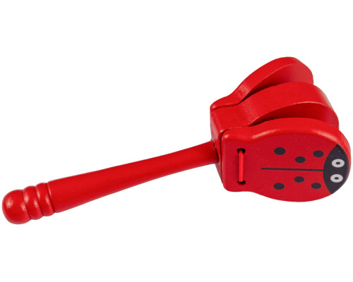 BEE DF301 Ladybug - Кастаньеты на ручке BEE DF301 Ladybug - Кастаньеты на ручке