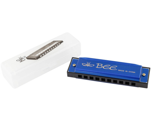 BEE DF10A-1 BLUE - Губная гармоника диатоническая BEE DF10A-1 BLUE - Губная гармоника диатоническая