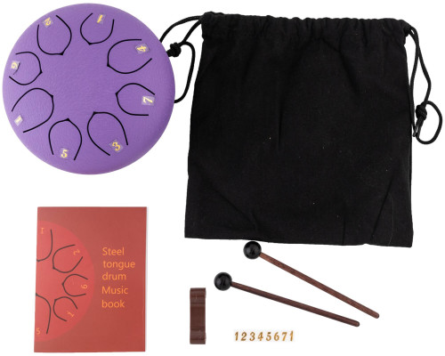BEE DF1101 PURPLE - Барабан язычковый Глюкофон BEE DF1101 PURPLE - Барабан язычковый Глюкофон