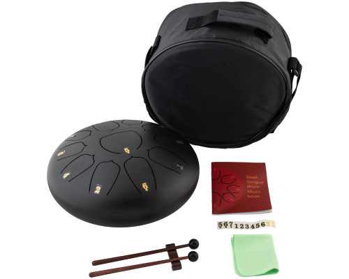 BEE DF1107 BLACK - Барабан язычковый Глюкофон BEE DF1107 BLACK - Барабан язычковый Глюкофон