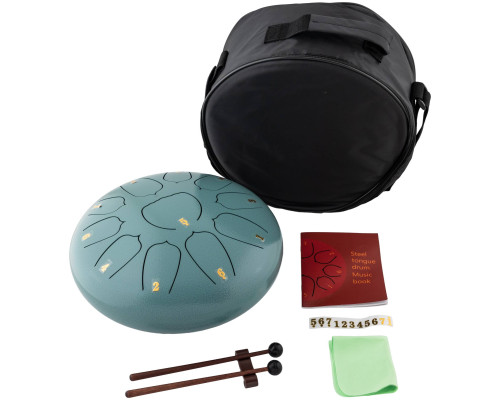 BEE DF1107 GREEN - Барабан язычковый Глюкофон BEE DF1107 GREEN - Барабан язычковый Глюкофон