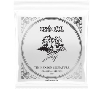ERNIE BALL 3829 Tim Henson Clear and Silver Medium 28-42 - Струны для классической гитары