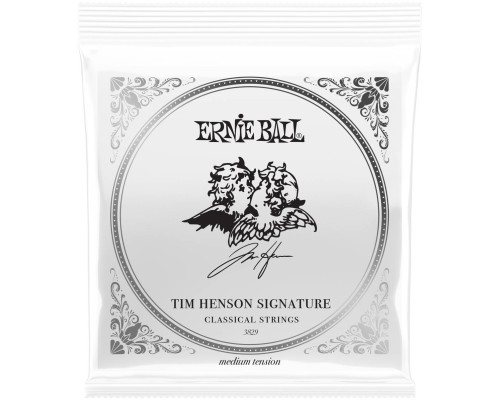 ERNIE BALL 3829 Tim Henson Clear and Silver Medium 28-42 - Струны для классической гитары
