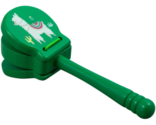 BEE DF301 Green - Кастаньеты на ручке BEE DF301 Green - Кастаньеты на ручке